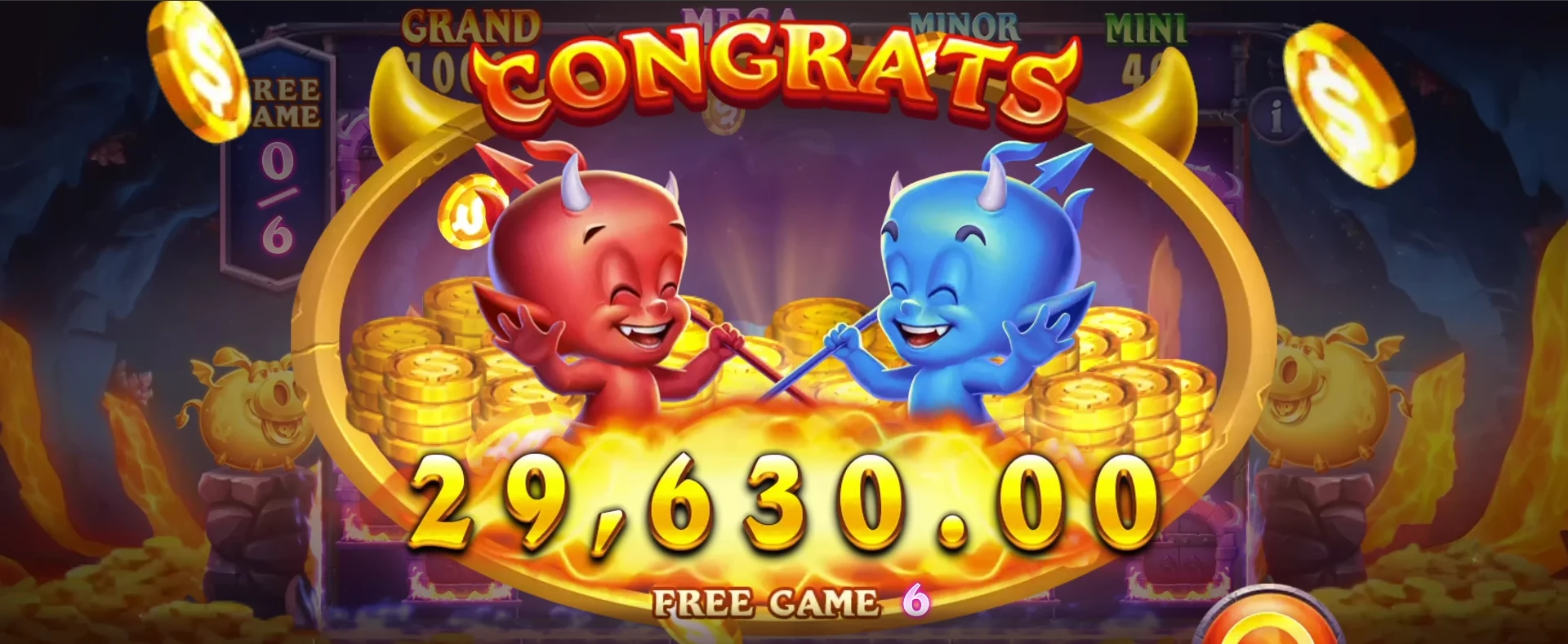 Devils Treasures Twins slot game cover