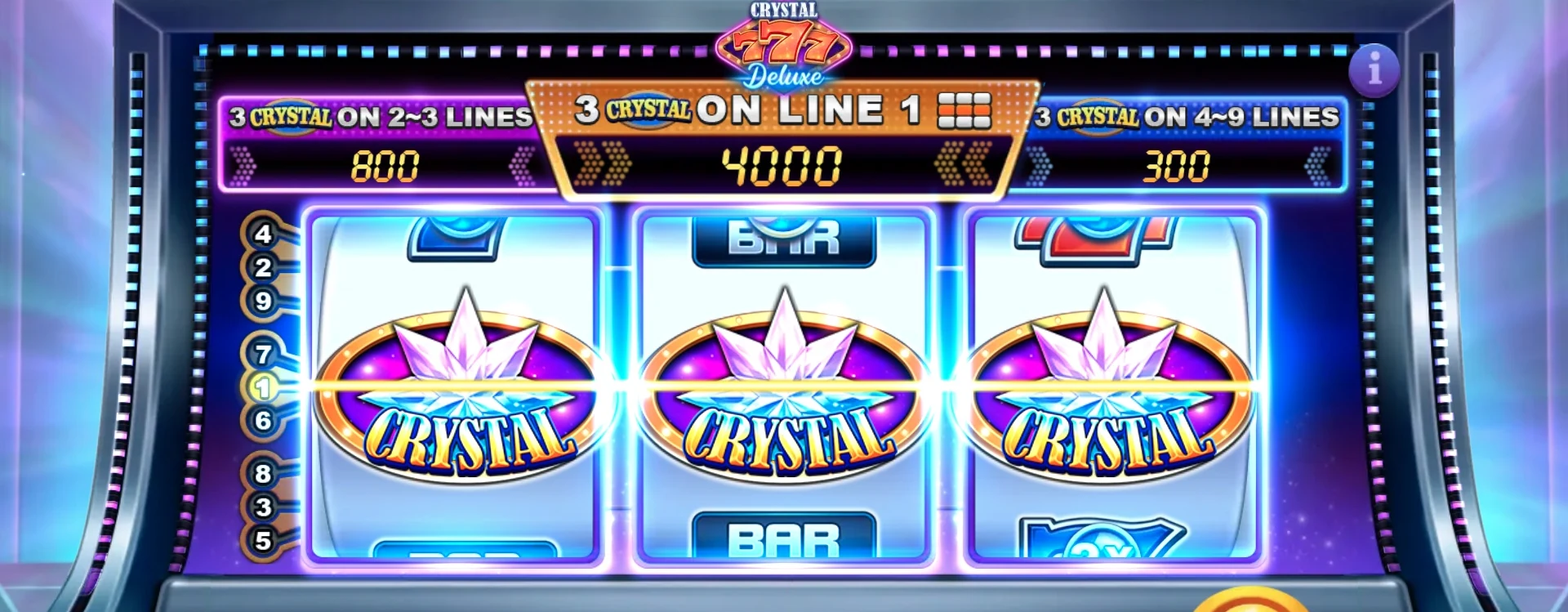 Crystal 777 Deluxe slot game cover