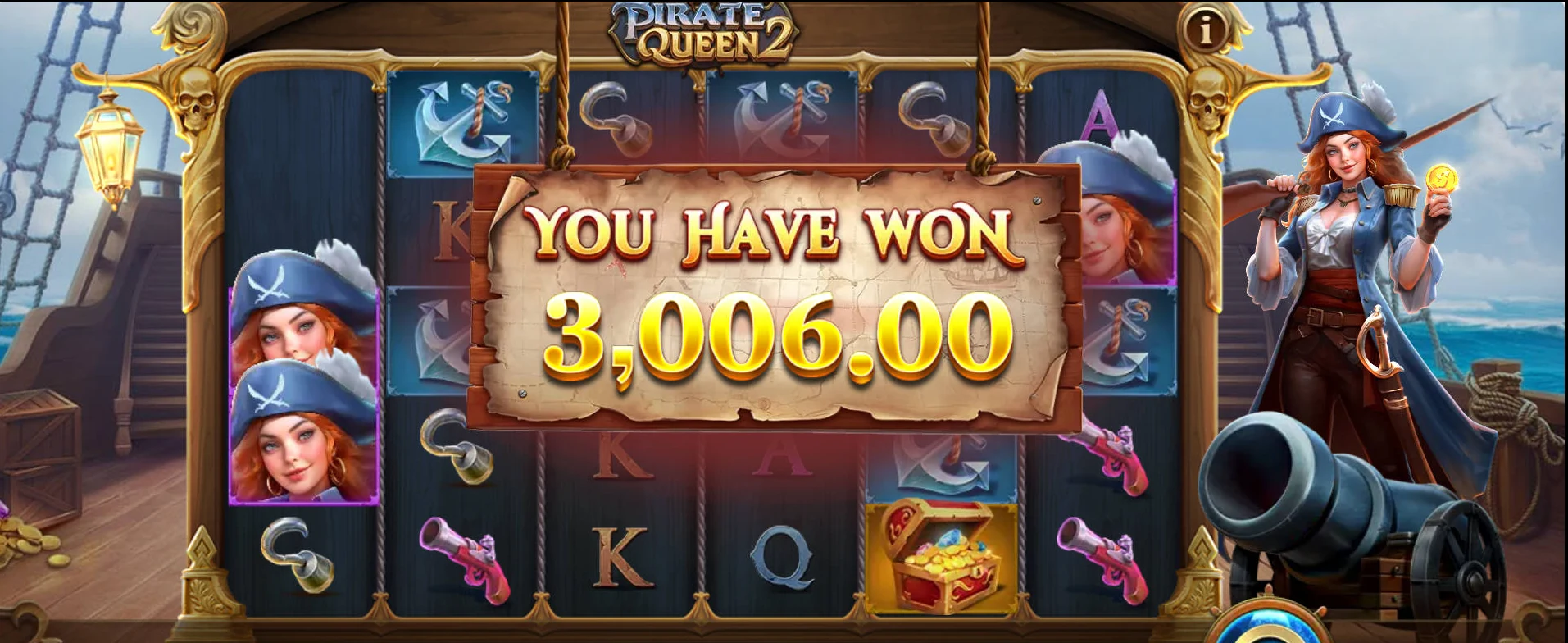 Pirate Queen 2 slot game cover